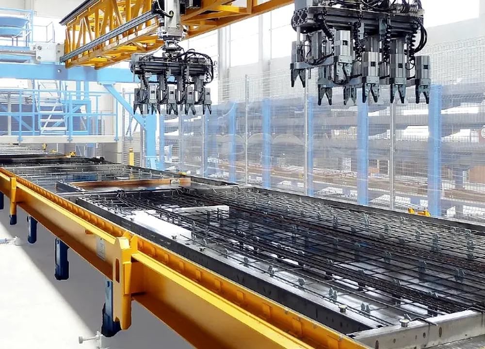 Pórtico automatizado em linha industrial